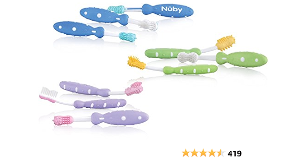 nuby toothbrush set