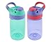 Contigo Kids Autoseal Gizmo Water Bottle, 14oz (Persian Green/Lavender) - 2 pk