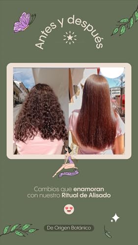 Ritual Botanico Keratina Organica de 250 ml, Organic Hair relaxer, Home kit hair relaxer, Natural Keratin. (Mediana 8.45oz), white