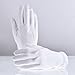 Mudder 12 Pairs White Cosmetic Cotton Moisturizing Gloves Moisture Enhancing Hand Spa Gloves for Hands Care (23 cm)