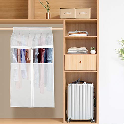 Zilink Garment Bags for Closet Storage, 43'' Hanging Clothes Storage