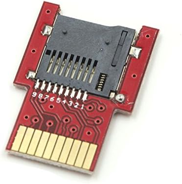 MicroSD VITA Memory Card Adapter, Professional SD2VITA PSVSD Card Converter Transfer MicroSD / TF Card to PSVITA Game Card Up to 128GB for PS VITA PSV1000 / PSV2000 HENkaku 3.60 (Red)