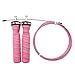 WODSKAI Jump Rope-Adjustable Speed Cable Skipping Ropes-Best for Crossfit, WOD, MMA, Boxing Fitness Training with Ball Bearing System-Free Carry Bag-Spare Cable Including