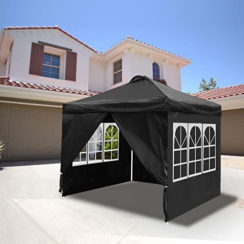 CLAETF 10x10 Pop Up Canopy Tent - Waterproof, UV Resistant, Includes Weights, Stakes & Rolling Bag