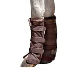Kensington Natural Horse Fly Boots - Fleece Trimmed - Stay-Up Technology - Protection from Insect Bites and UV Rays - Sold in Pairs (2 Boots)