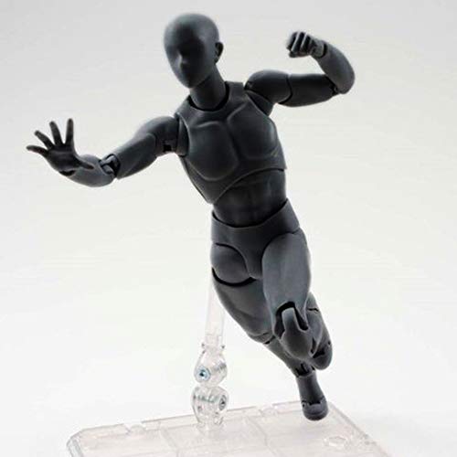Action Drawing Figure Model, Iuhan Human Drawing Mannequin Body Kun Doll Body-Chan Male/Female Action Figure, Suitable for Sketching, Painting, Drawing, Artist (D) - Thumbnail 2