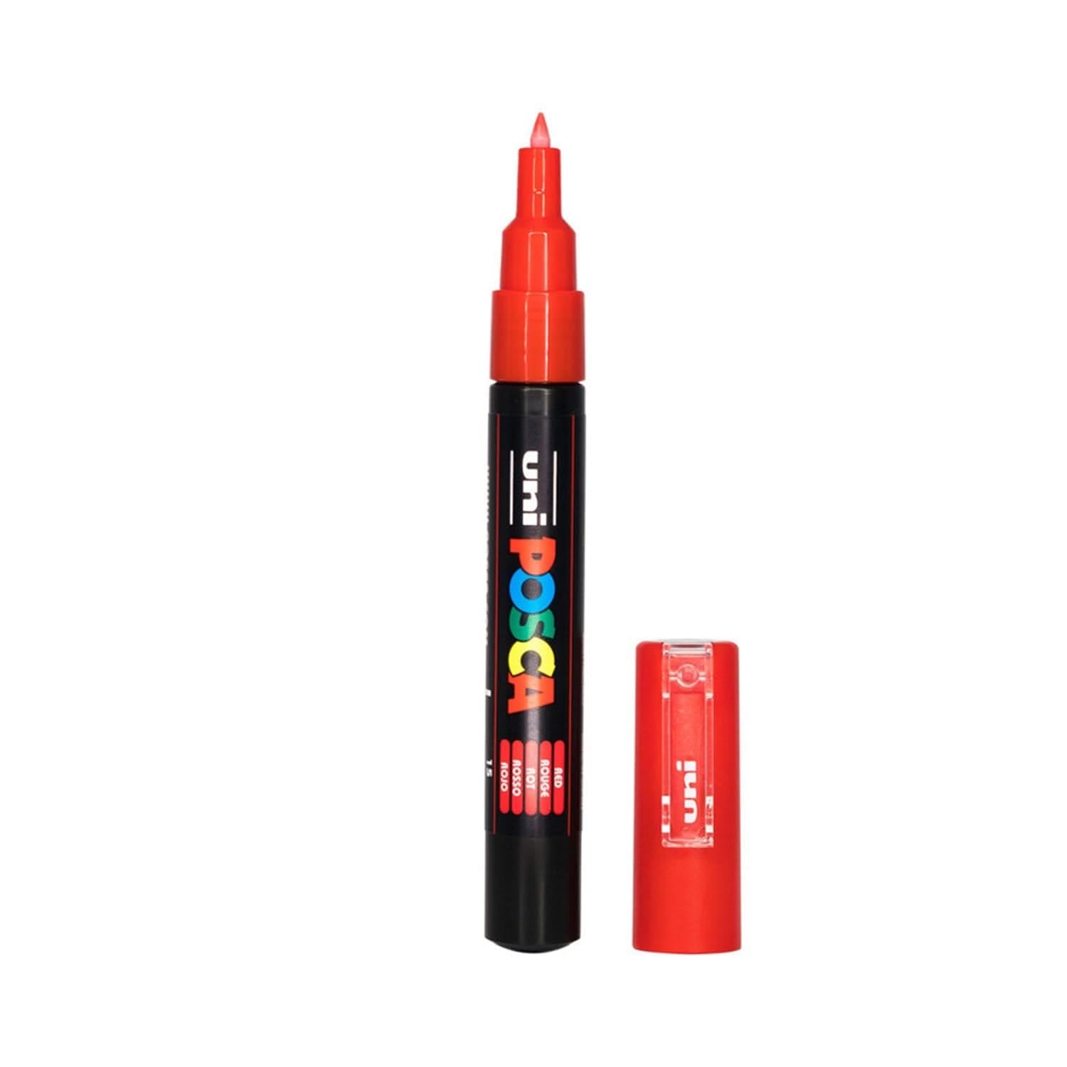 uni-ball 17871000 Posca Extra Fine Bullet Tip Marker - Red