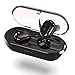 Wireless Bluetooth Earbuds, Latest Bluetooth 5.0 True Wireless Earbuds with Charging Case, 3D Stereo Bass Waterproof Sweatproof Earphones Headphones (Black)