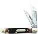 Old Timer 72OTB Dog Leg Jack Genuine Bone Traditional Folding Pocket Knife with 2 High Carbon SS Mirror-Polished Blades, Sawcut Bone Handle for EDC, Whittling, Camping, Hunting, Carving, and Outdoors