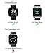 B-Great Breathable Hook and Loop Armband for Fitbit Versa 2/Versa/Versa Lite/Blaze Smartwatch (Black, 23mm)