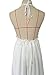 VIISHOW Women's Bohemian Halter Deep-v Backless Hollow Maxi Long Dress