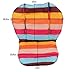 twoworld Baby High Chair Seat Cushion Liner Mat Pad Cover Rainbow Striped Water Resistant