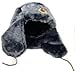 Authentic Russian Ushanka Gray Military Hat w/Soviet Red Army Badge * Size XL*