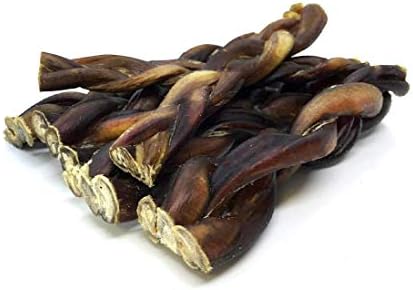 EcoKind Pet TreatsBraided Bully Sticks For Dogs - All Natural Dog Chew Stick Variety Pack - Healthy, Odor Free, Safe & Delicious Puppy Dental Chews - No Preservatives - 6" 1 lb Bag