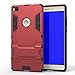 [Huawei P8 Case] Lantier [Perfect Fit] [Tire Design Skin] 2 In 1 Combo Rugged Dual Layer [Heavy Duty Case] Detachable Kickstand [Protective Shell] [Hard Case] for Huawei P8 Cover 5.2inch with Anti-Scratch, Anti-Slip Protection with Stylus Pen Silver