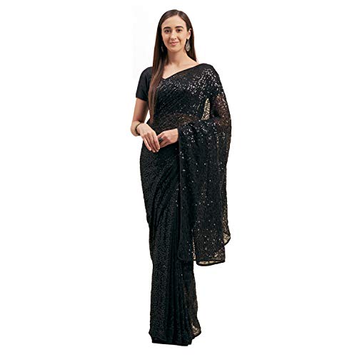 Womanista-Georgette-with-Blouse-Piece-Saree-WM1269BlackOneSize