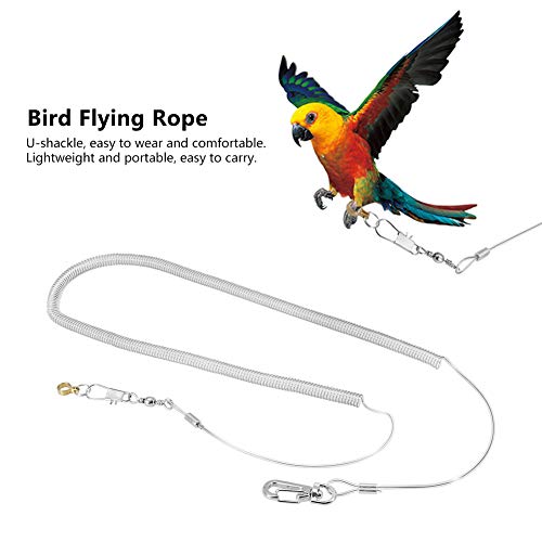 6M Papegaai Vogel Anti-Bite Vliegende Training Touw Leash Kits voor Agapornis Fischeri Valkparkieten Spreeuw Vogels… - Afbeelding 5