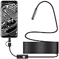 USB Snake Inspection Camera, 2.0 MP IP67 Waterproof USB C Borescope, Type-C Scope Camera with 8 Adjustable LED Lights for Android, PC2