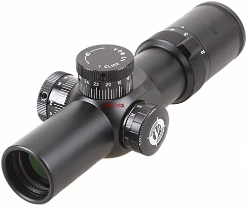 TAC Vector Optics Tactical First Focal Plane Compact 35mm Riflescope Apophis 1-6x28 Illuminated Reticle fit .223 .308 DPMS Bushmaster Ruger SR-556 Color Black