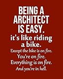 Being a Architect is Easy. It's like riding a bike. Except the bike is on fire. You're on fire. Ever by Biblus Books
