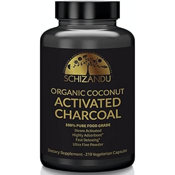 Organic Activated Charcoal Capsules, 210 Pills, Food Grade Detox, Non GMO Veggie Tablets, Active Coconut Charcoal, for Teeth Whitening, Bloating, Digestive System,to Prevent Hangover,Vegan, eBook