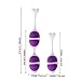 Angel Kiss Kegel Exercise Kit for Women - Dual Weighted Ben Wa Balls with String for Kegel Exercises for Bladder Control and Pelvic Floor Enhance Elasticity of The Vaginal Muscles - Pink