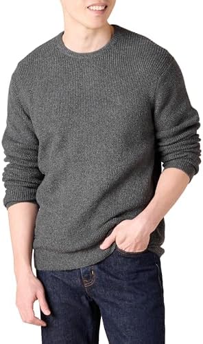 Amazon.com: Goodthreads Men's Soft Cotton Rib Stitch Crewneck