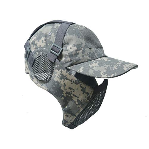NO B Tactical Foldable Mesh Mask with Ear Protection for Airsoft