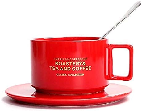Cup Pitcher ÙØ£Ø³ Ø§ÙØªØ±ÙØ³ Tazas De Cafe De Estilo Americano Creativo Con Cuchara Juego De Te Continental Taza De Te Simple Hogar De Color Mate Tazas De Cafe De Ceramica C E1 Buy Online amazon ae