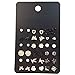 18 Pairs Multiple White Black Earring Set for Women Heart/Flower/Bird Stud Earrings