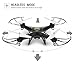 Holy Stone HS110 FPV RC Drone with Camera 720P HD Live Video WiFi 2.4GHz 4CH 6-Axis Gyro RC Quadcopter with Altitude Hold, One Key Return and Headless Mode Function RTF, Color Black