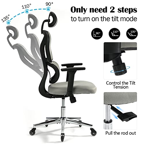 Sytas Office Chair Ergonomic Home Office Desk Mesh Chair Computer Task