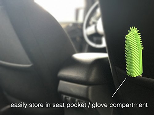 Dasksha Best Car & Auto Detailing Brush for Pet Hair Removal - Best Pet Hair Remover for Dog & Cat Hair - Great On Furniture (Bedding, Carpets, Blankets) - Use As A Lint Remover