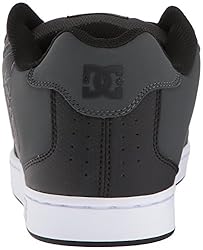 DC Men's Net XE Skate Shoe, Grey/Black, 16 D D US