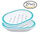 Bligli Soap Dish Shower Soap Box,Soap Case Holder Drain Bathroom Kitchen Sinks,Keep Soap Dry Clean,2Pack(White and Blue)