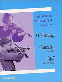 Oskar Rieding Concerto In E Minor Violin Piano オスカー リーディング 協奏曲ホ短調 ヴァイオリン ピアノ 楽譜 Oskar Rieding Amazon Com Books