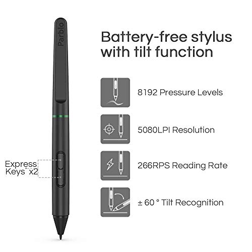 Graphics Drawing Tablet, Parblo Ninos M 9\