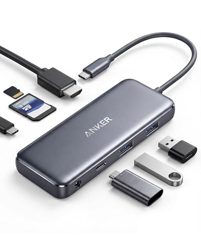 Anker [Upgraded] USB-C Hub Adapter, 7-in-1 USB-C 4K HDMI