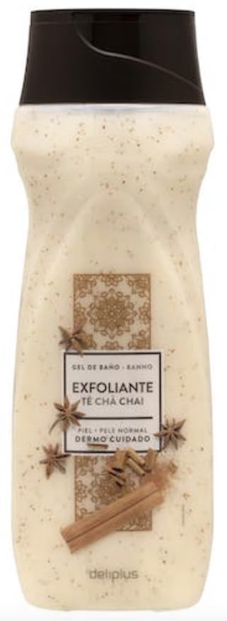 Exfoliating Body Wash 500ml Chai Tea Normal Skin Deliplus