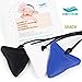 WEHVKEI Shark Tooth Chew Necklace for Kids - Chewing Necklace Teething Necklace Teether Necklace Chew Toys Teething Toys - Designed for Chewing, Autism, Autism Sensory Teether Toy (3 Pack)