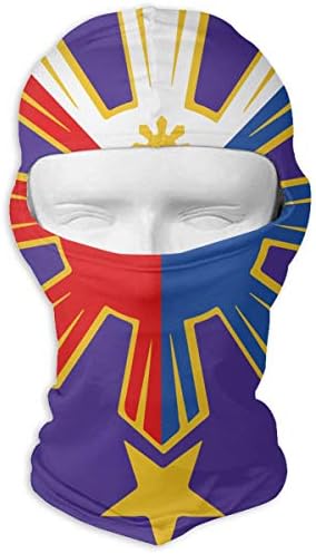 Giinly Philippines Pride Star Flag Windproof Dust Protection Balaclava Full Face Mask Hood Headcover