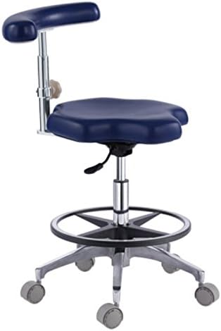 YOHOSO Unique Shape PU Leather Nurse Chair Portable Mobile Dental Chair Armrest 360 Rotation QY90B-NC-PU