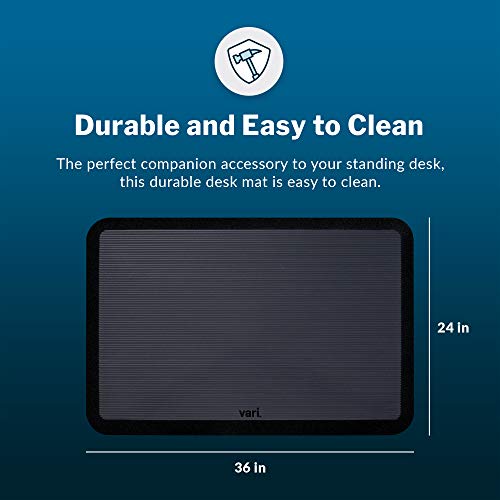 Vari Standing Mat 36x24 (VariDesk) Cushioned Standing Desk Accessory for Home & Kitchen Anti