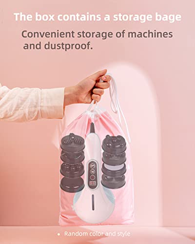 Sinxroil Handheld Cellulite Remover Massager,Electric Body Sculpting Machine Portable Body Shaper Abdominal Massage with 8 Replacement Massage Heads for Neck Back Shoulder Arm Foot (Blue)