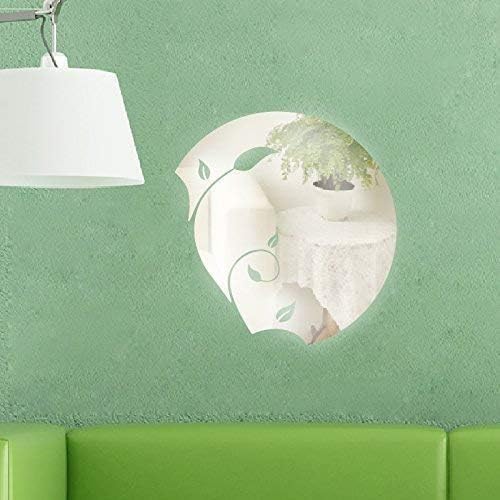 Walplus Mirror Wall Art Crystal Tree Branch Hollow Flower Wall Stickers Removable Self-Adhesive Mural Decals Vinyl Home Decoration DIY Living Bedroom Office Décor Kids Room - Image 3