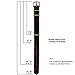 PBCODE Seat Belt Watch Strap 24mm Watch Band Nylon Strap Black/Orange Stitching