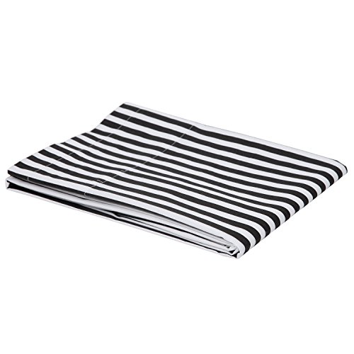 Bacati - Black Pin Stripes Crib Fitted Sheet