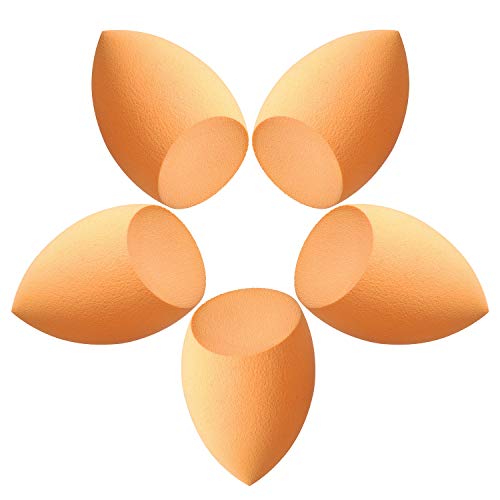 5 Pcs Makeup sponges Set Blender Beauty Cosmetics Tool Flawless Facial Powder Puff Foundation Sponge Professional Applicator Egg Shaped Latex-Free Suit for All Skin Type (002) - Thumbnail 5
