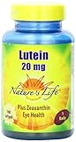 Nature's Life Lutein, Plus Zeaxanthin Eye Health, 20 Mg, 100 Count Softgels