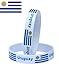 VEWCK Flag Silicone Bracelet Classic Bangle Letter pattern 40 countries 2-Pack (Uruguay-White)